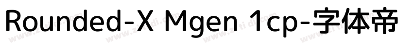 Rounded-X Mgen 1cp字体转换